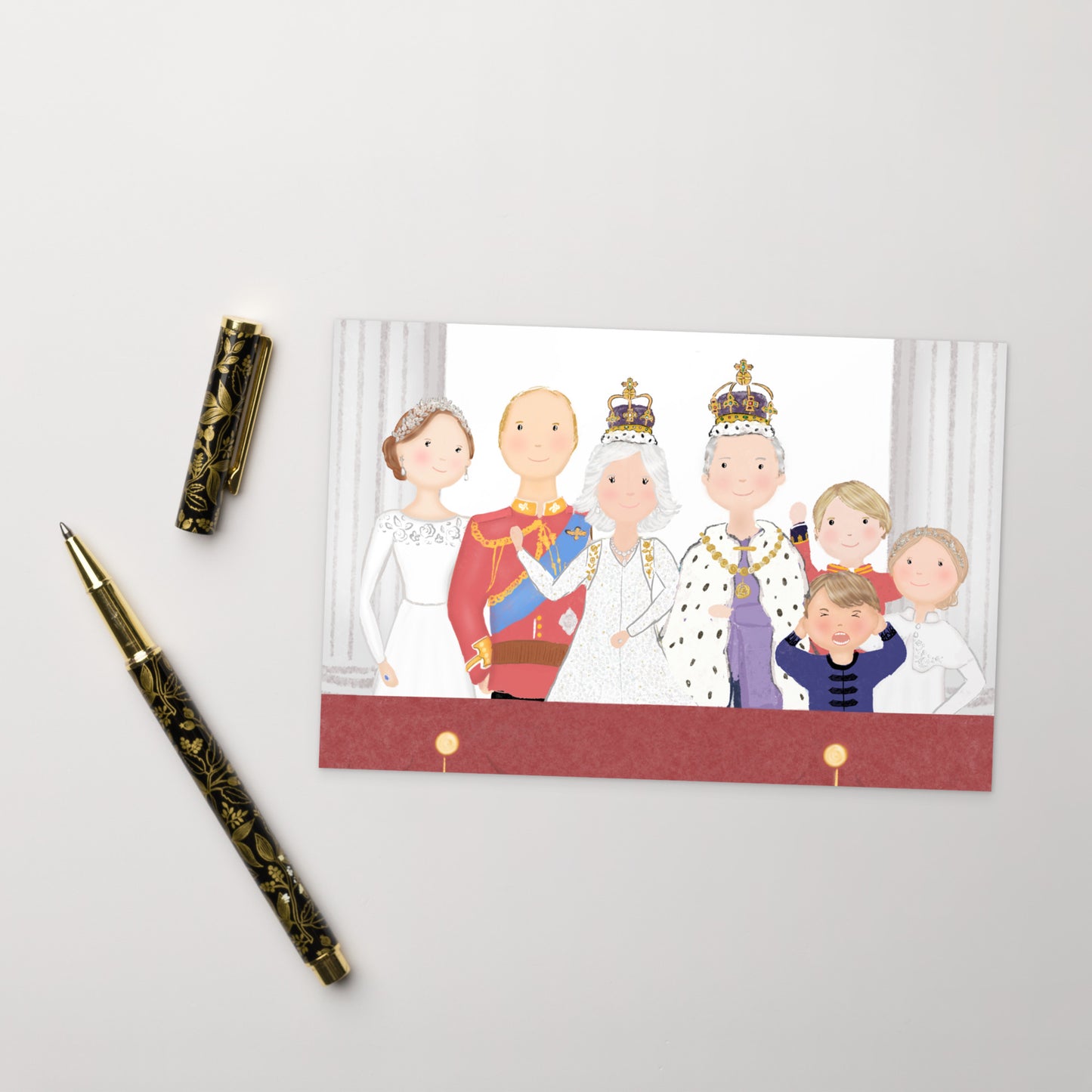 Coronation Celebration Balcony Postcard