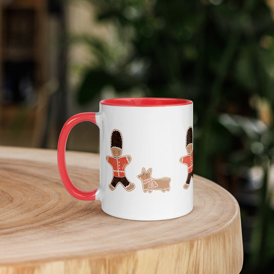 Gingerbread Guard & Corgi Mug
