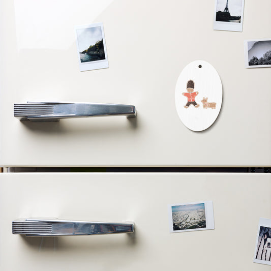 Gingerbread Guard Rustic Wooden Ornament