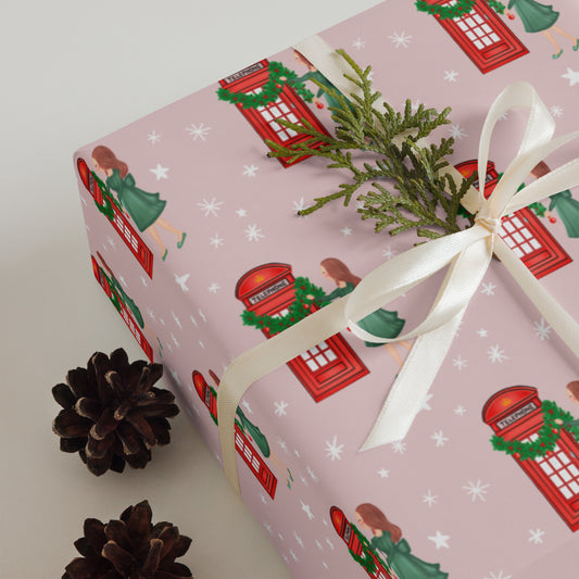 Deck the Booths with Boughs of Holly Wrapping Paper Sheets