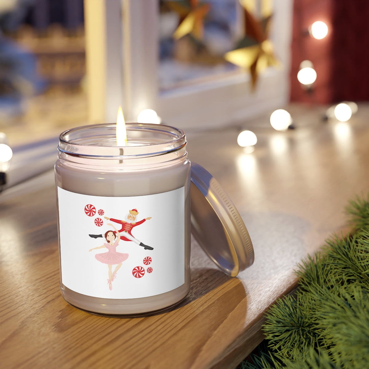 Ballerina & Nutcracker Holiday Candle