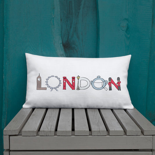 London Landmarks Throw Pillow
