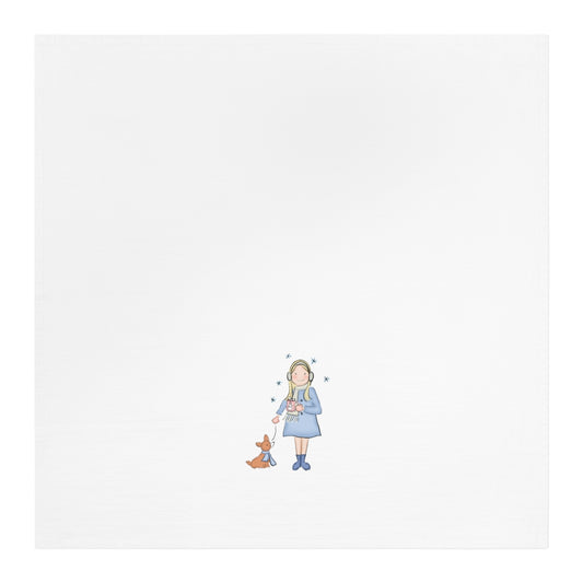 Hot Cocoa & Corgis Tea Towel