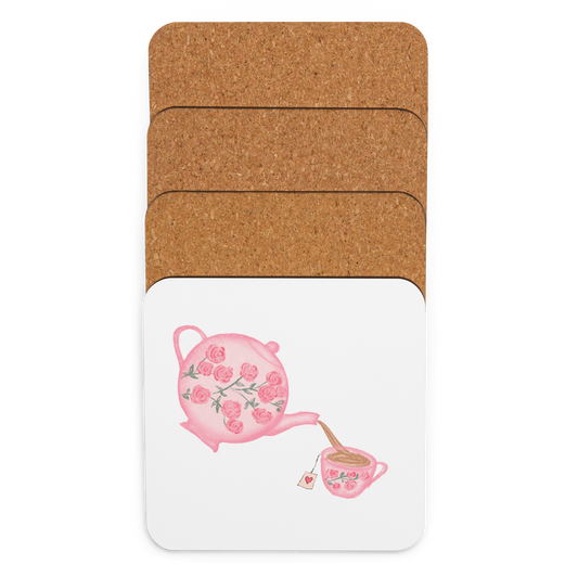 Floral Teatime Coaster (Individual Coaster - 1 Unit)