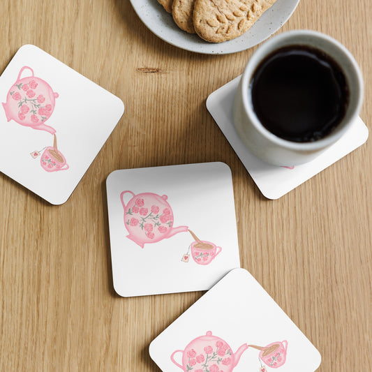 Floral Teatime Coaster (Individual Coaster - 1 Unit)