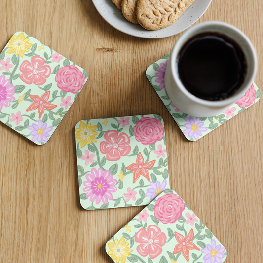 Lush Florals Coaster (Individual Coaster - 1 Unit)