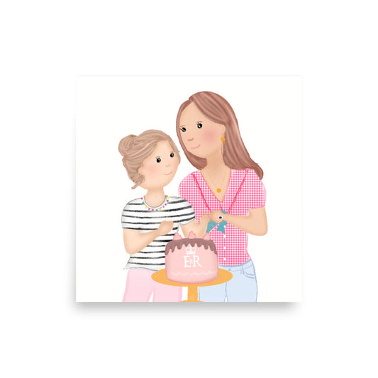 Sweet Treats Kate & Charlotte Baking Print