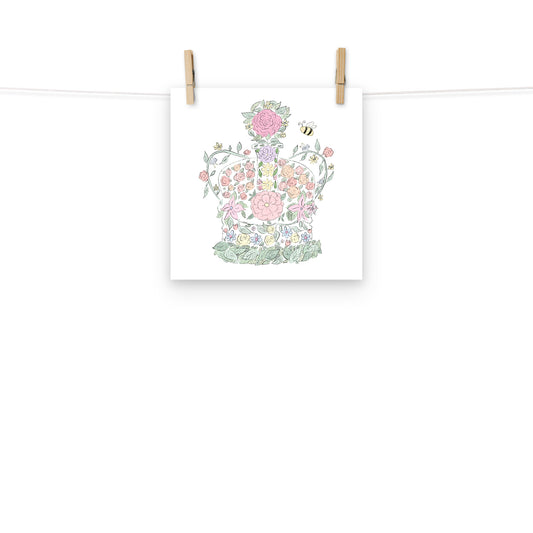 Coronation Crown Art Print