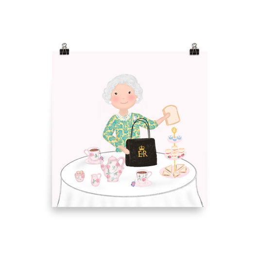 Her Majes-Tea Jubilee Print