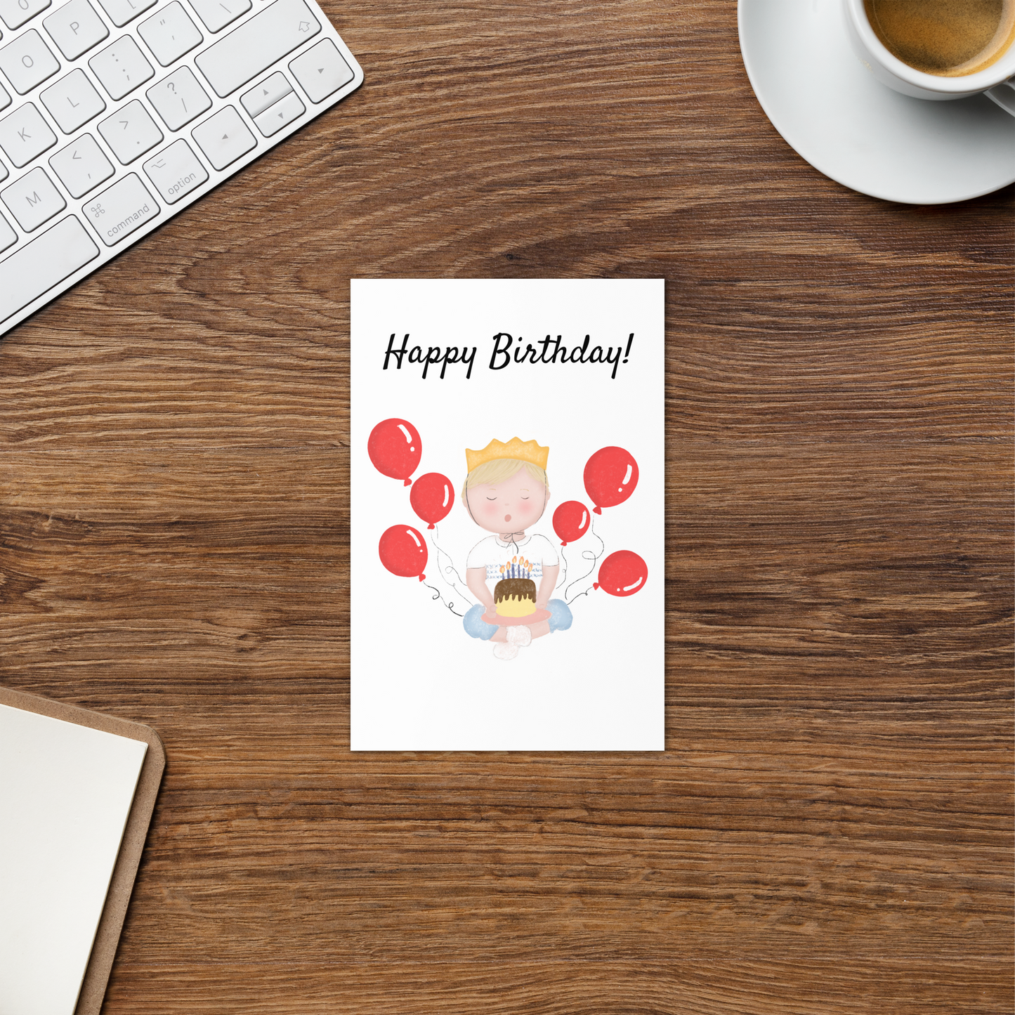 Happy Birthday (Wishing You a Birthday Fit for a Prince) Folded Greeting Card
