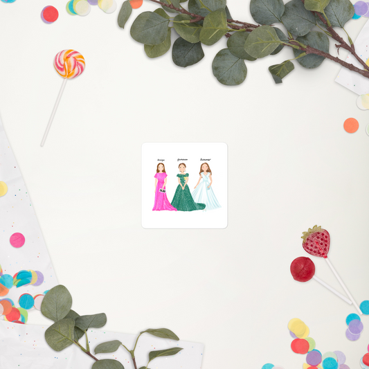 Duchess Kate Royal Tour Trio Sticker