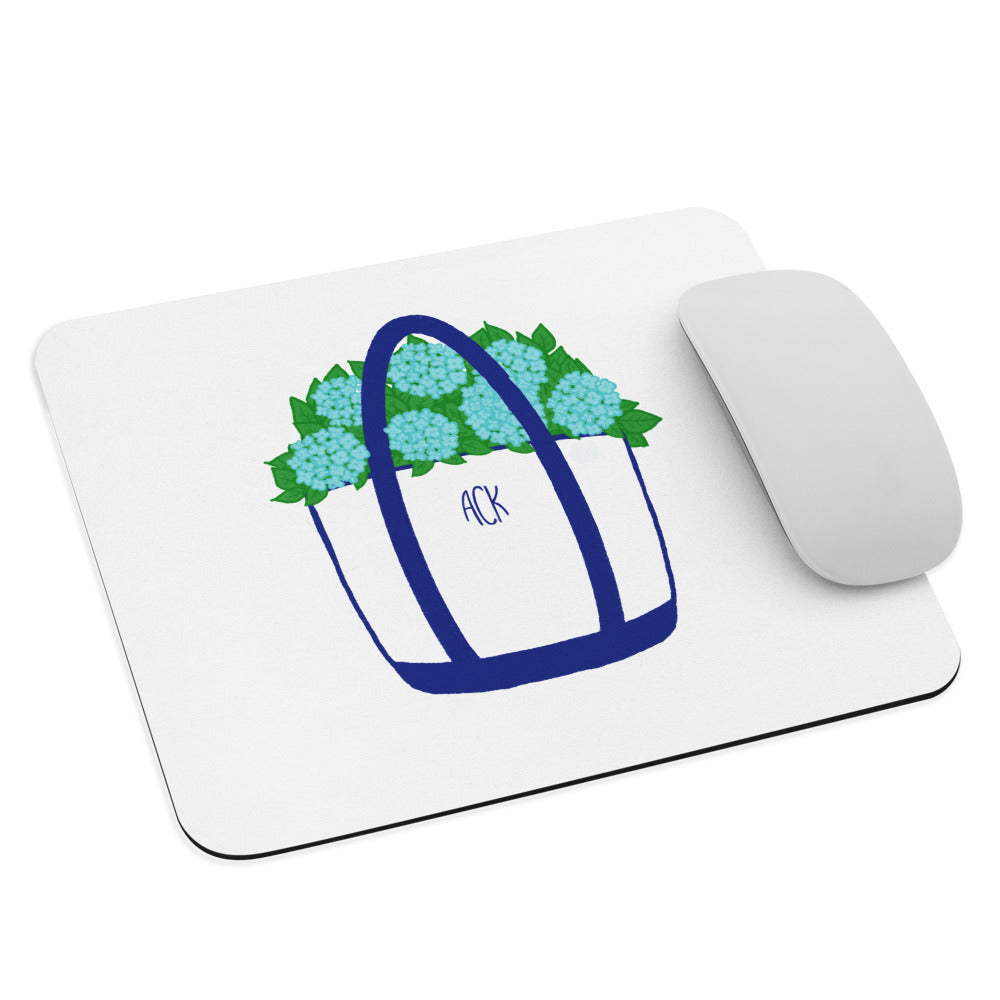 Nantucket Hydrangea Tote Mouse Pad