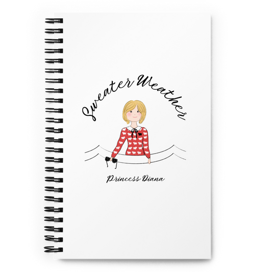 Princess Diana Sweater Weather Notebook