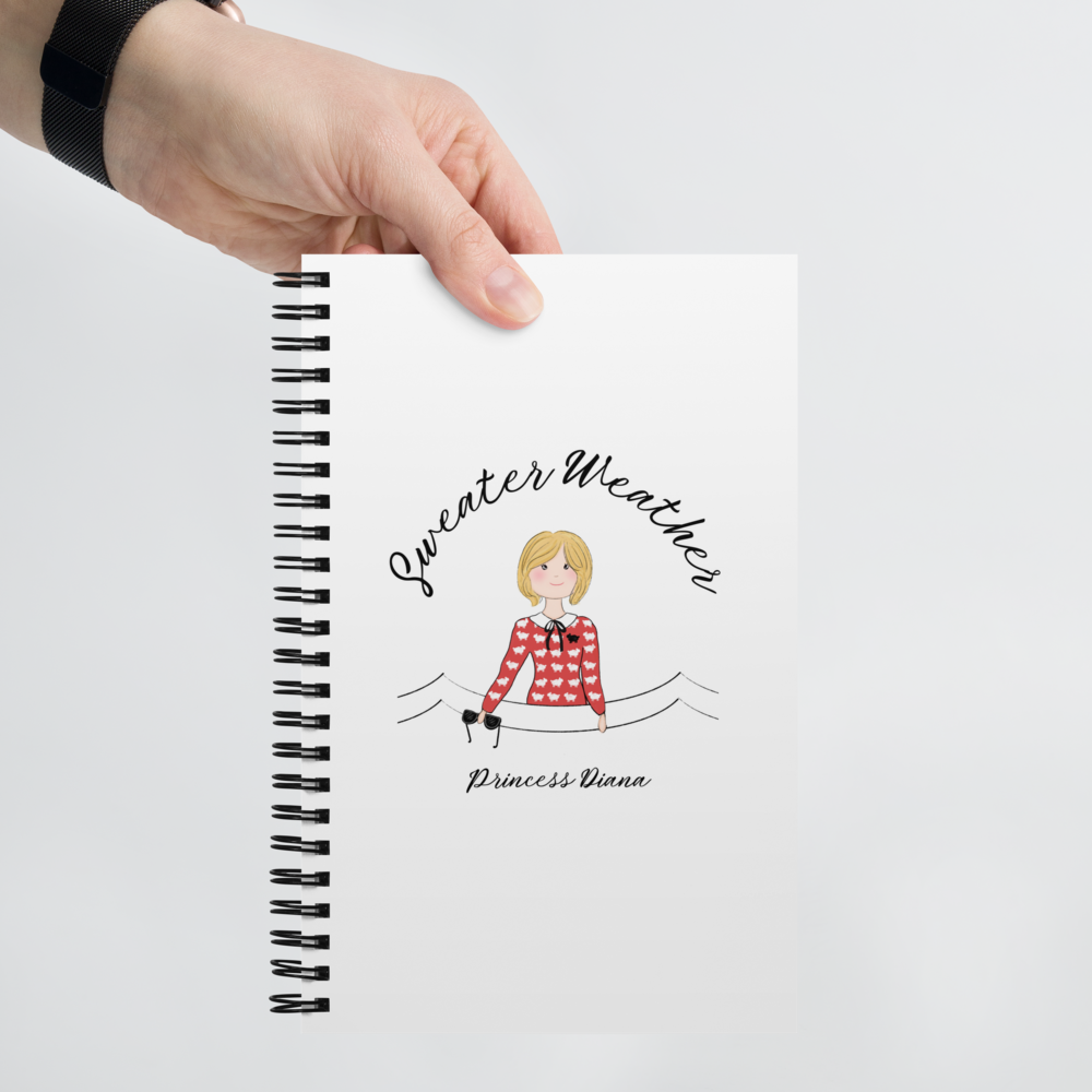 Princess Diana Sweater Weather Notebook