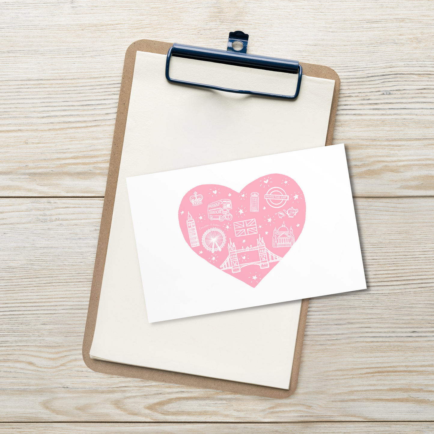 London Love British Icons Postcard