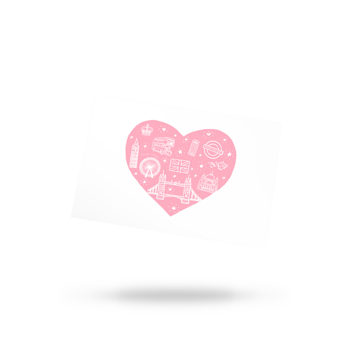 London Love British Icons Postcard