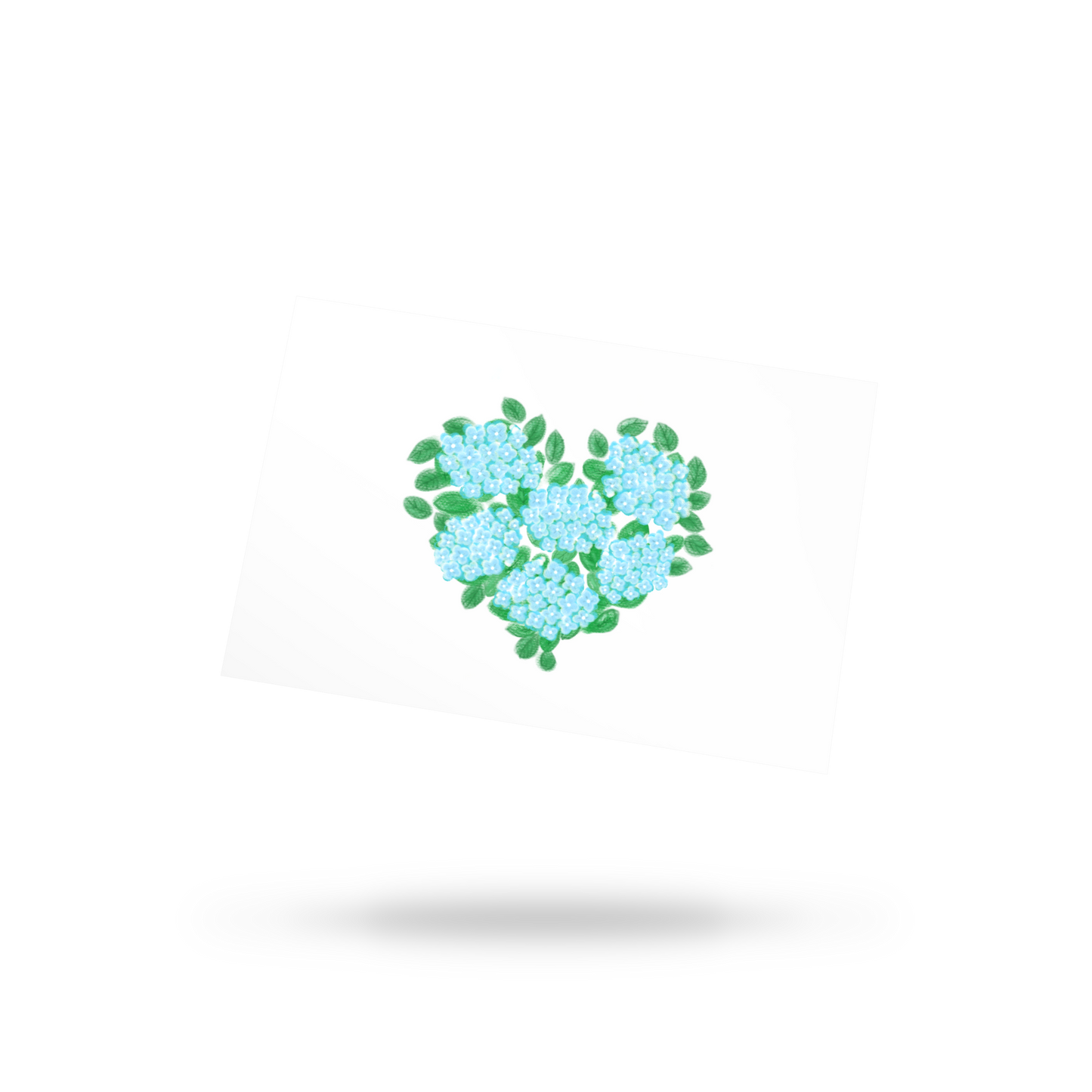 Hydrangea Healing Heart Postcard