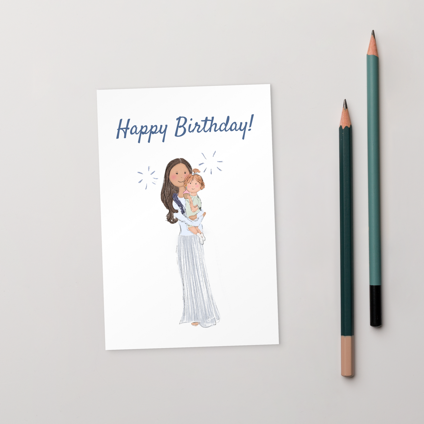 Happy Birthday Meghan & Lilibet Postcard