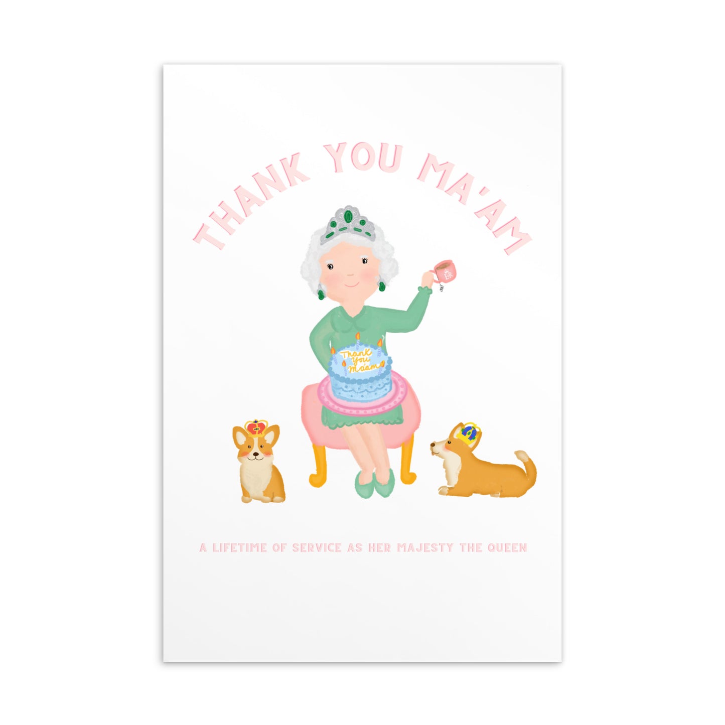 Thank You Ma'am Postcard