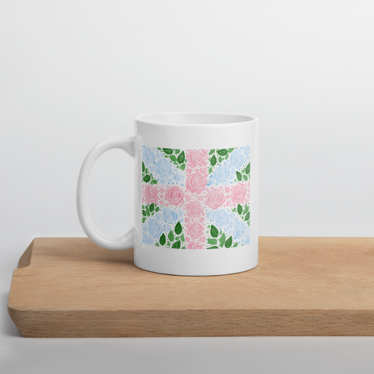 Floral Flag English Rose Mug