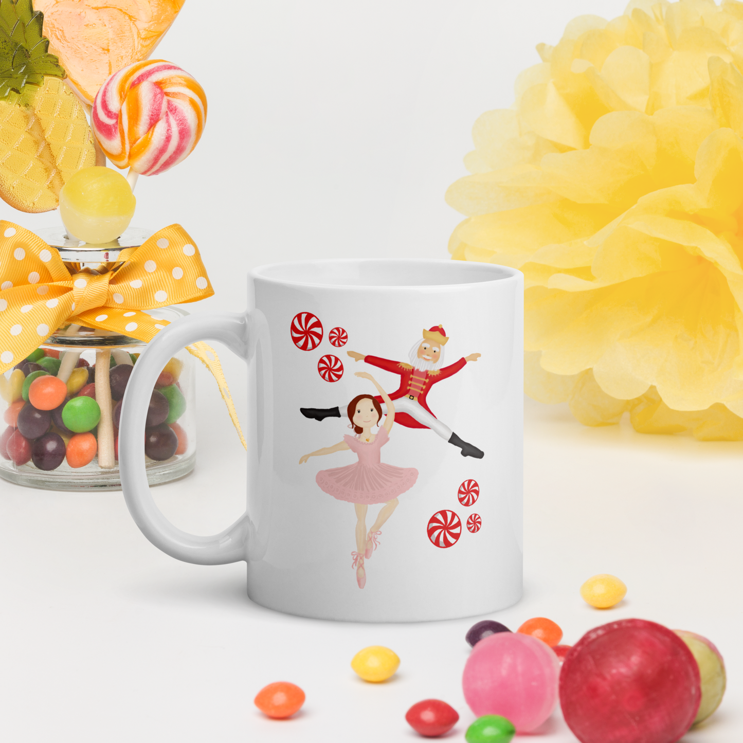 Ballerina & Nutcracker Holiday Mug