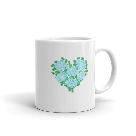 Hydrangea Healing Heart Mug