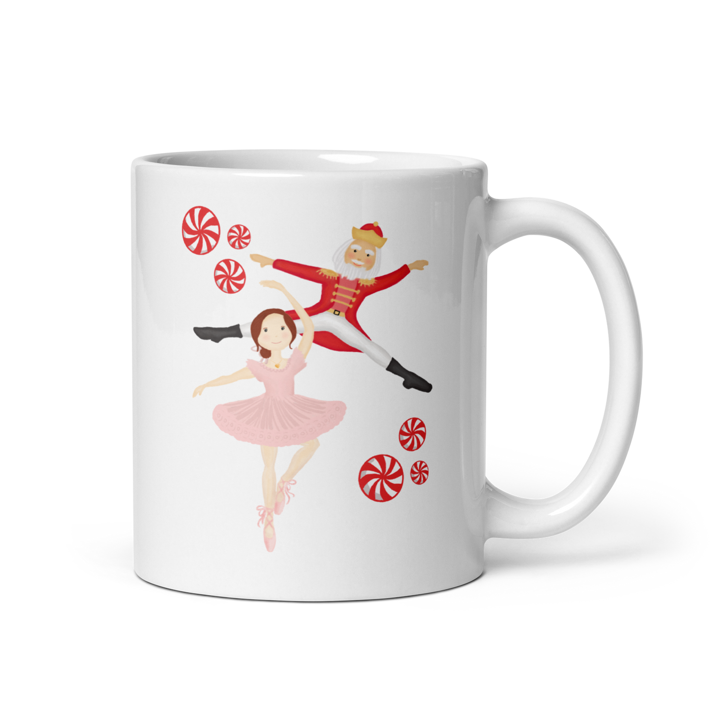 Ballerina & Nutcracker Holiday Mug
