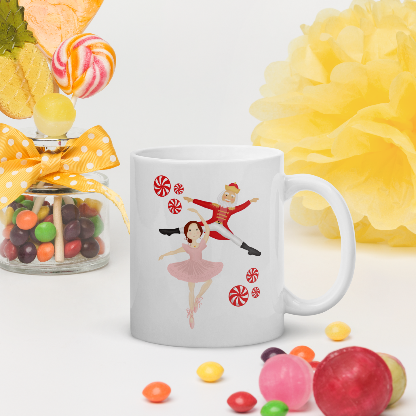 Ballerina & Nutcracker Holiday Mug
