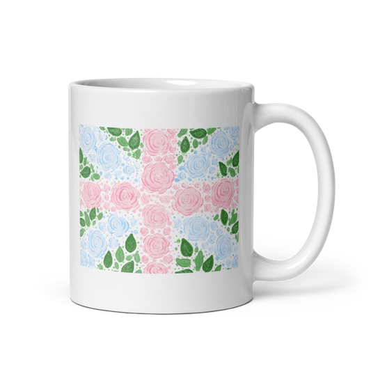 Floral Flag English Rose Mug