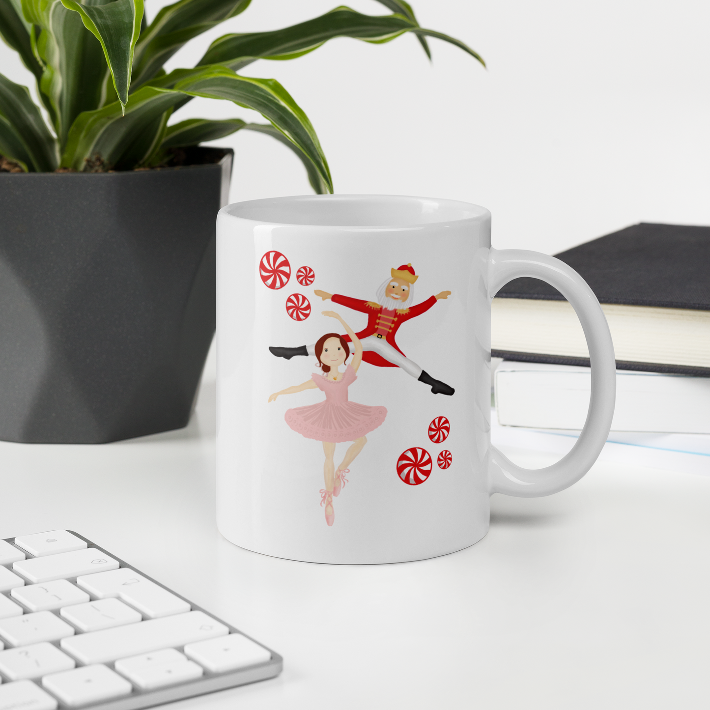 Ballerina & Nutcracker Holiday Mug
