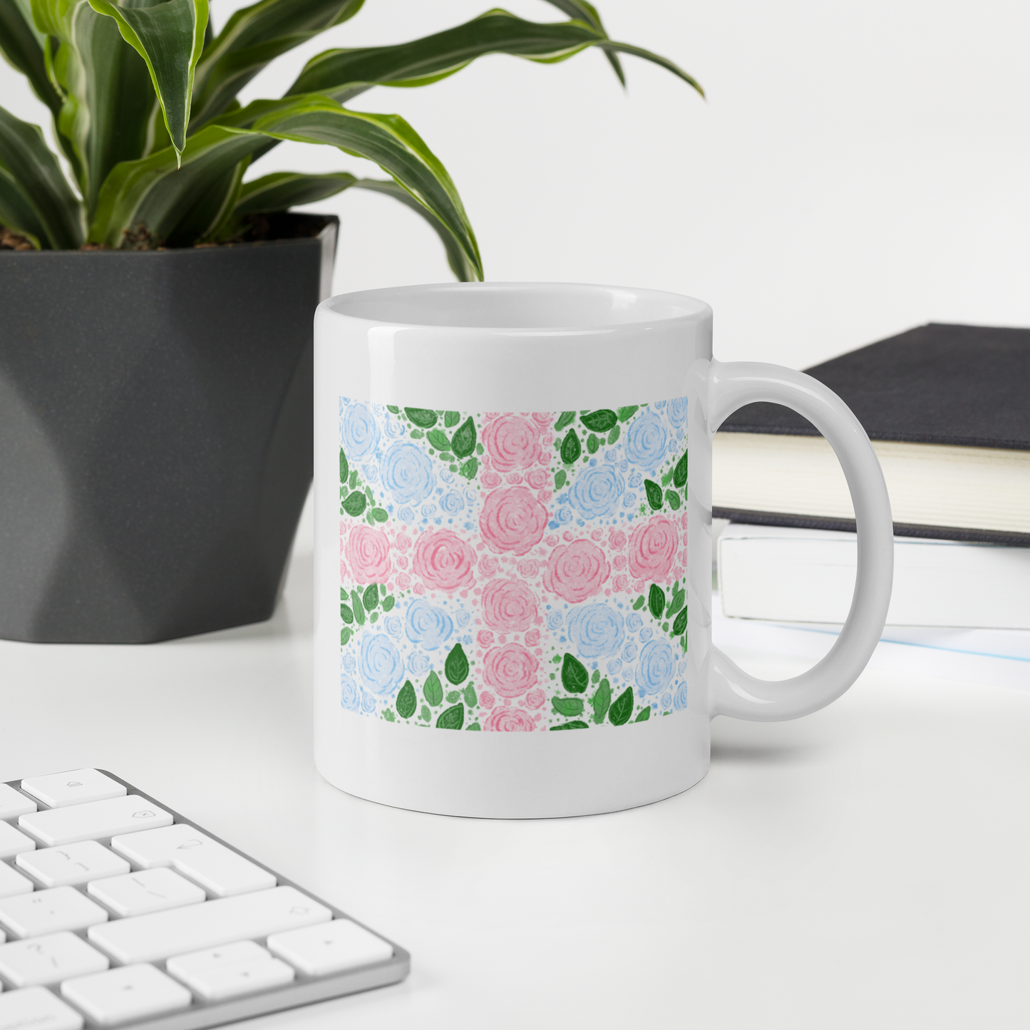 Floral Flag English Rose Mug