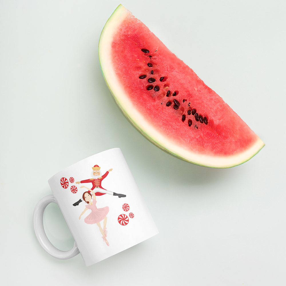 Ballerina & Nutcracker Holiday Mug