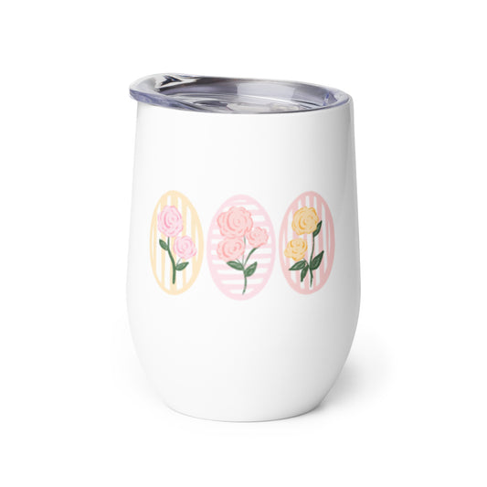Rose Trio 12 oz Stainless Steel Tumbler