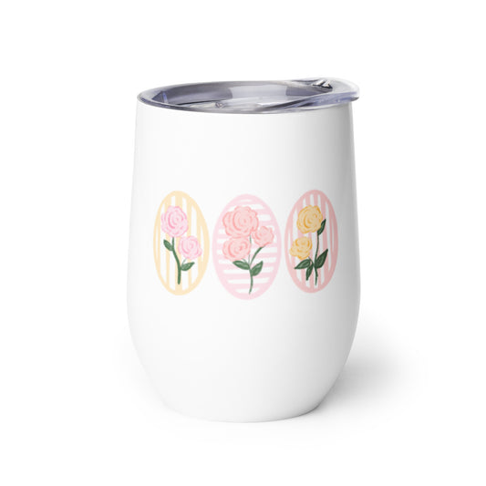 Rose Trio 12 oz Stainless Steel Tumbler