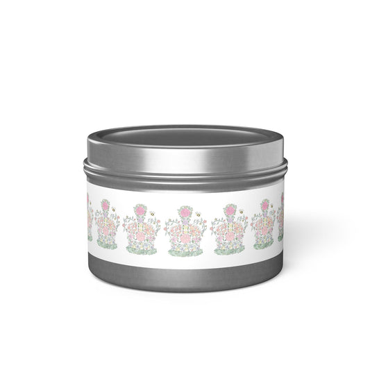 Coronation Crown Tin Candle - Mini Size 4oz