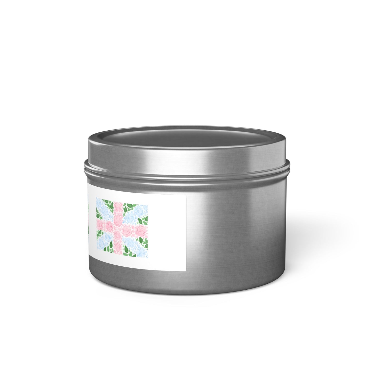 Floral Flag Tin Candle - Mini Size 4oz