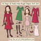 12 Days of Kate-mas Paper Doll Princess Christmas Advent Calendar Set [Digital Download]
