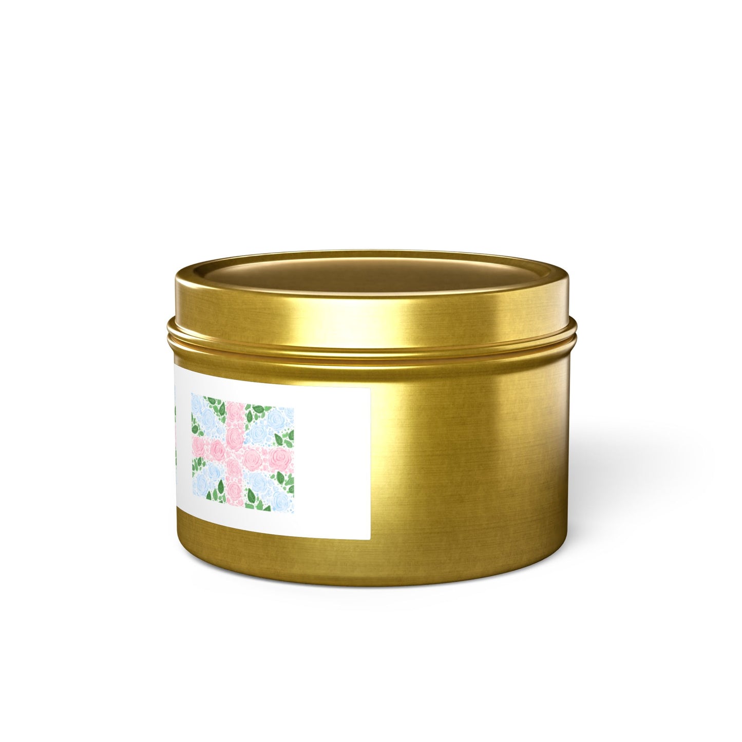 Floral Flag Tin Candle - Mini Size 4oz