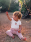 Blushing Berry Organic Cotton Baby Onesie
