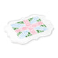 Floral Flag Trellis Acrylic Ornament