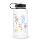 British Blooms Wide Mouth 32 oz Plastic Water Bottle