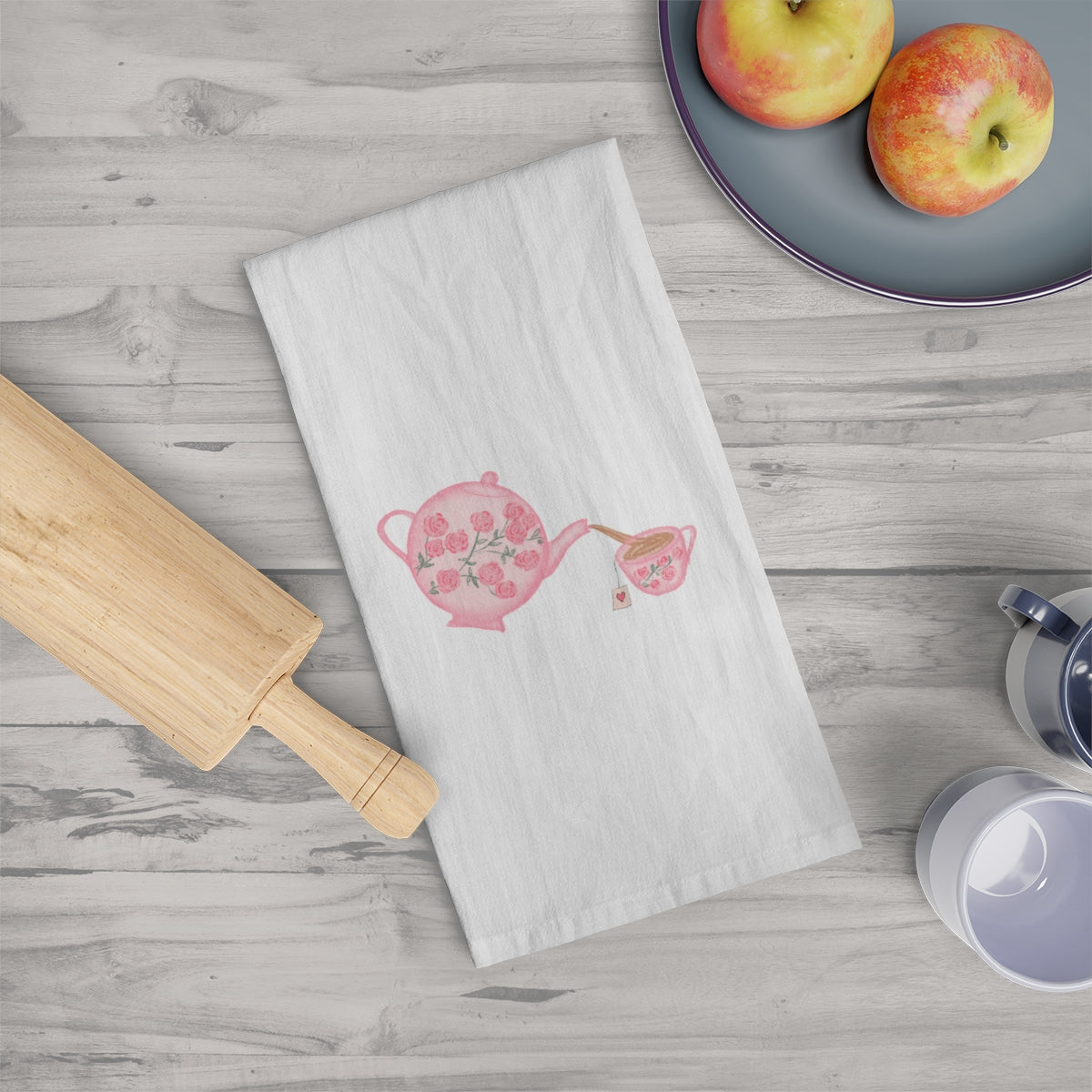 Floral Teatime Tea Towel