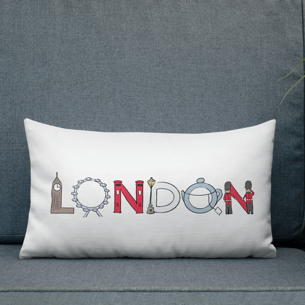 London Landmarks Throw Pillow