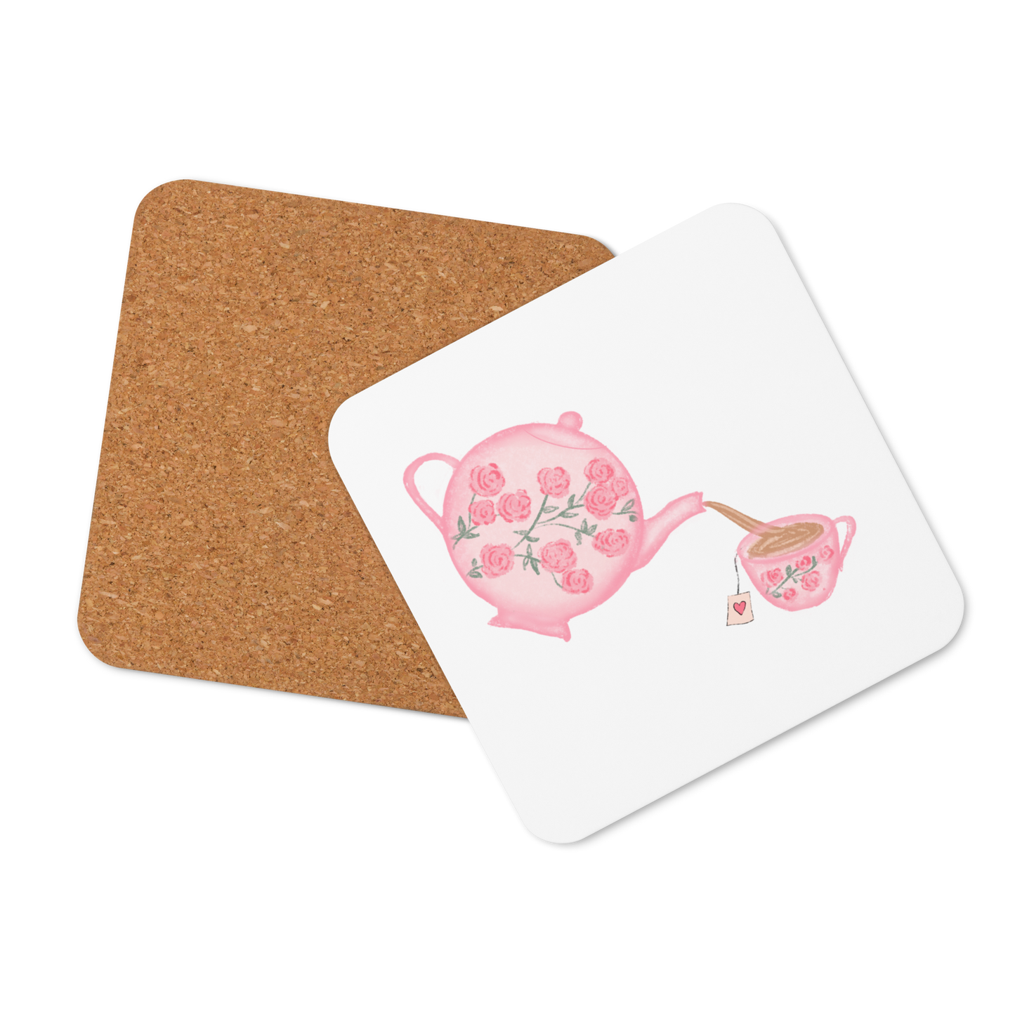 Floral Teatime Coaster (Individual Coaster - 1 Unit)