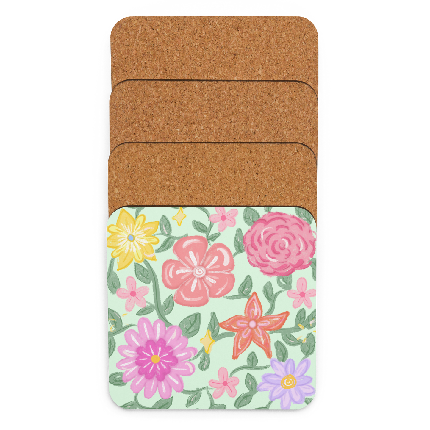 Lush Florals Coaster (Individual Coaster - 1 Unit)