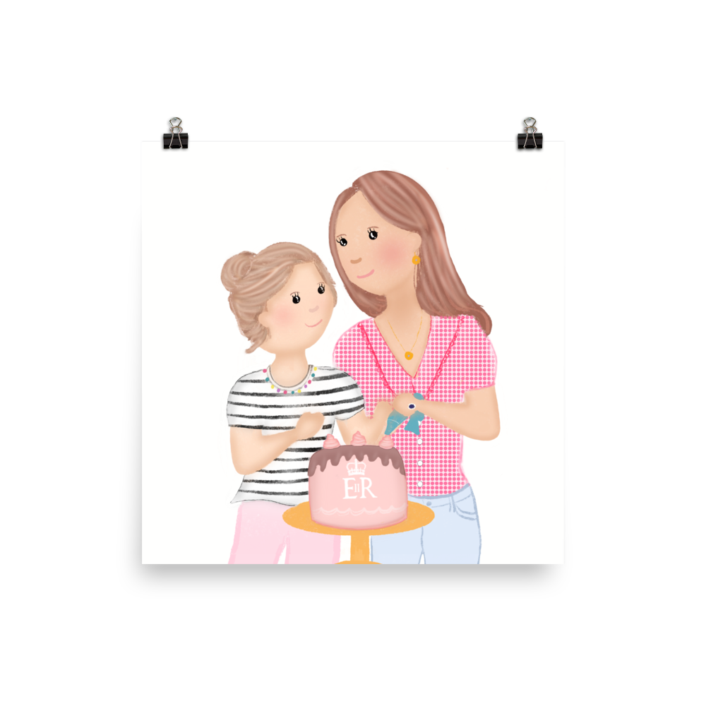 Sweet Treats Kate & Charlotte Baking Print