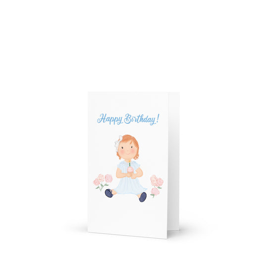 Lili Happy Birthday Folded Greeting Card