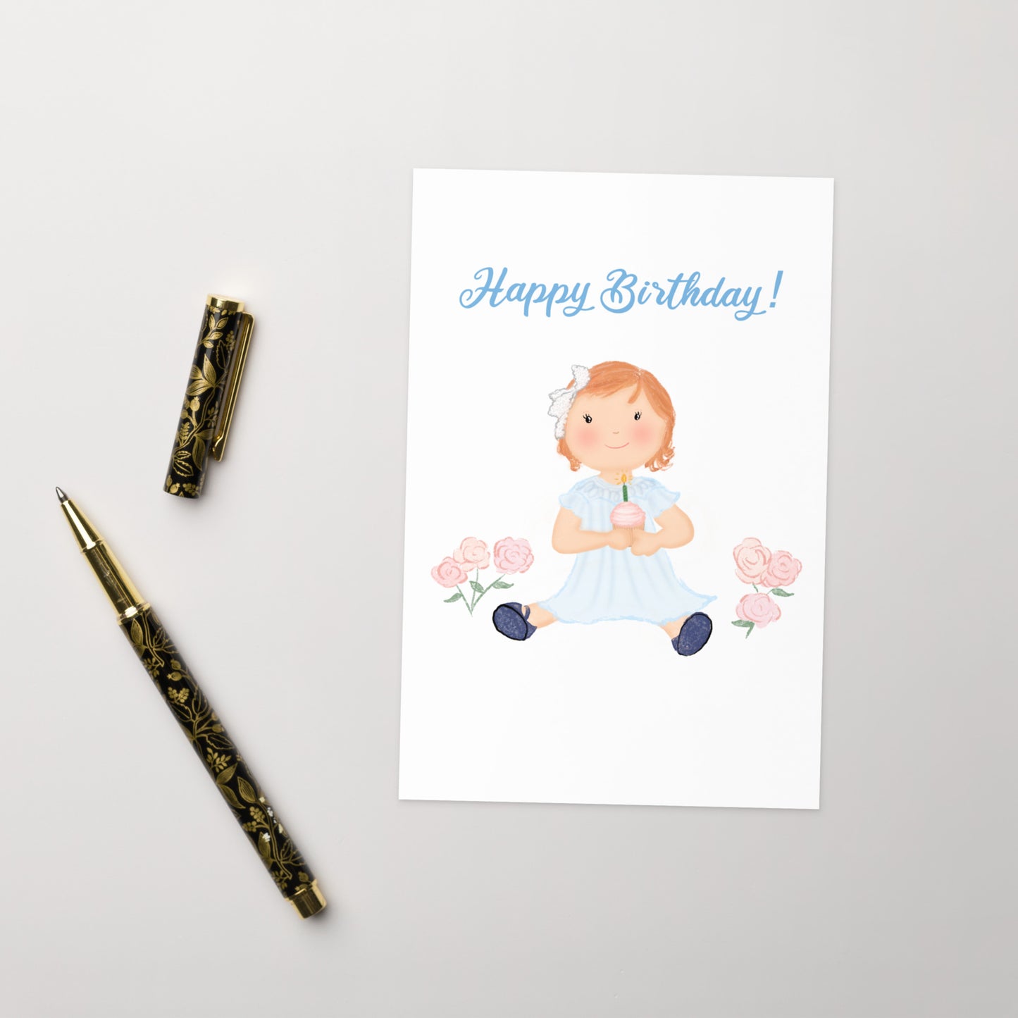 Lili Happy Birthday Folded Greeting Card