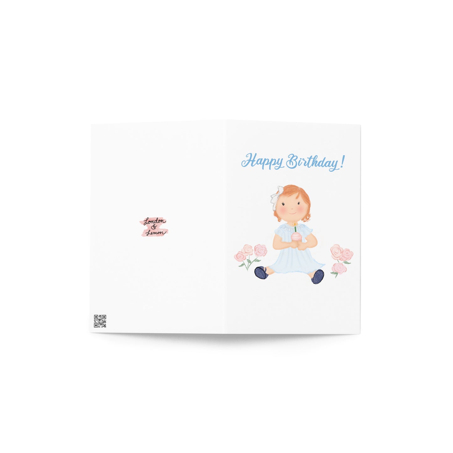 Lili Happy Birthday Folded Greeting Card