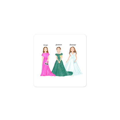 Duchess Kate Royal Tour Trio Sticker